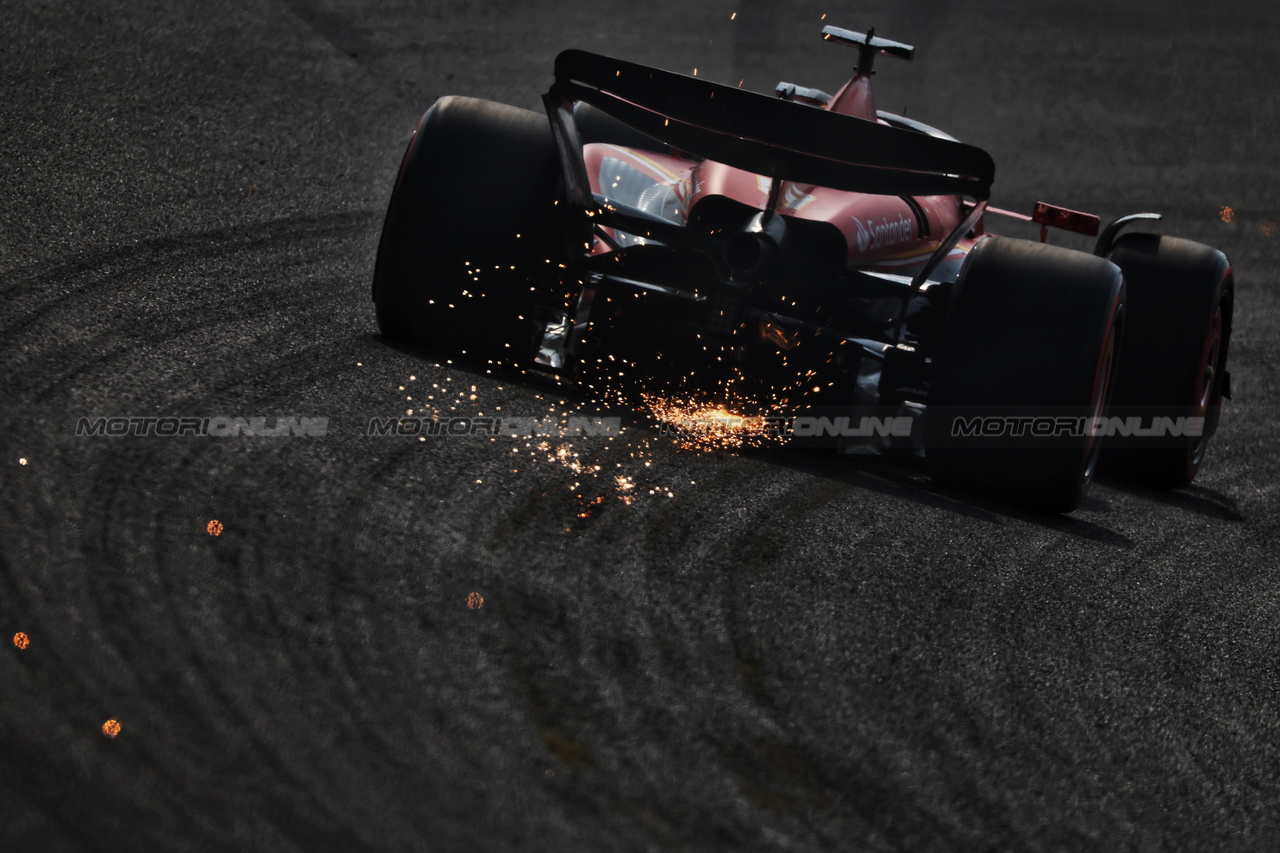 GP CINA, Charles Leclerc (MON) Ferrari SF-24 sends sparks flying.

20.04.2024. Formula 1 World Championship, Rd 5, Chinese Grand Prix, Shanghai, China, Sprint e Qualifiche Day.

 - www.xpbimages.com, EMail: requests@xpbimages.com © Copyright: Coates / XPB Images