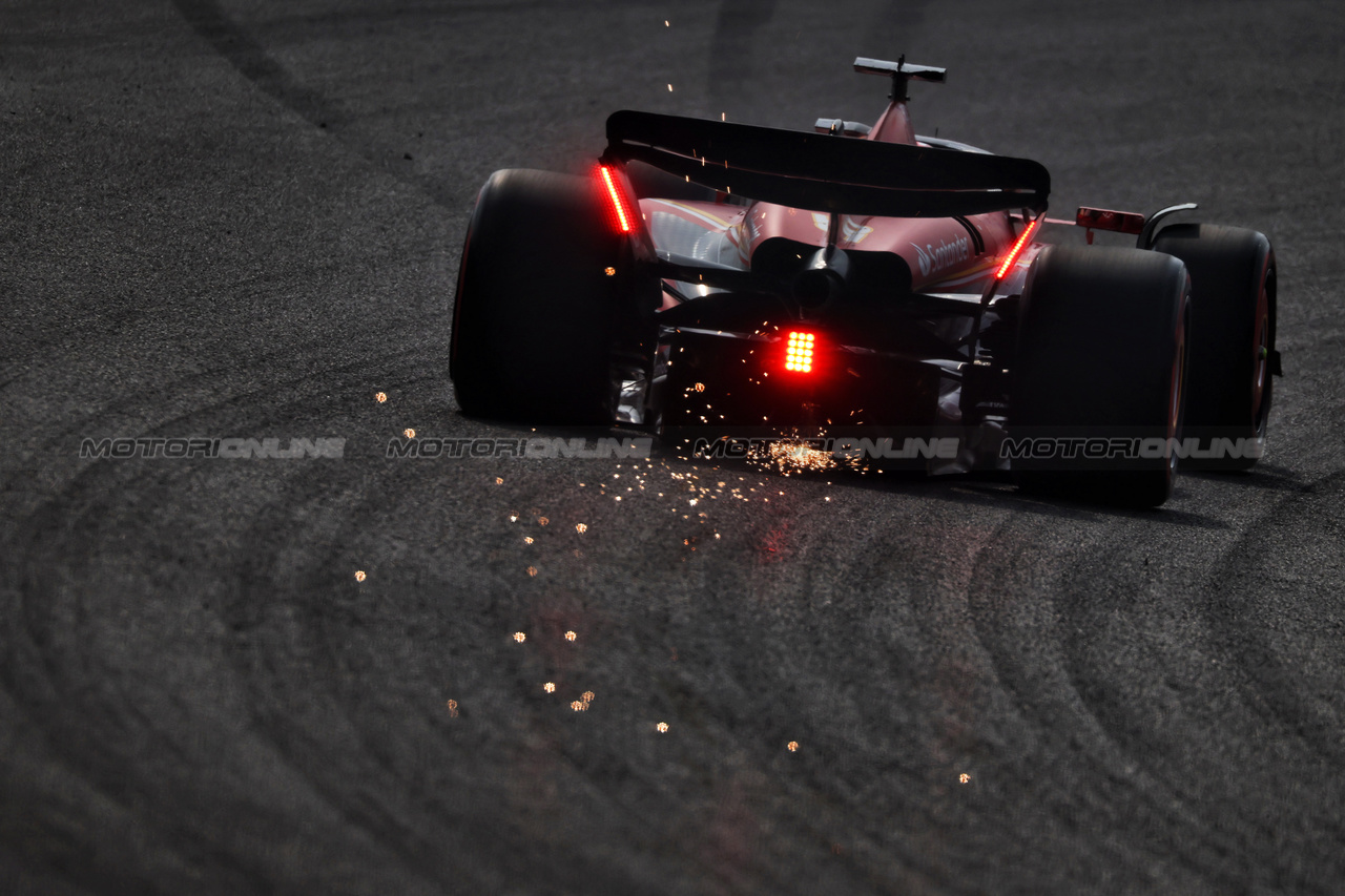 GP CINA, Charles Leclerc (MON) Ferrari SF-24 sends sparks flying.

20.04.2024. Formula 1 World Championship, Rd 5, Chinese Grand Prix, Shanghai, China, Sprint e Qualifiche Day.

 - www.xpbimages.com, EMail: requests@xpbimages.com © Copyright: Coates / XPB Images