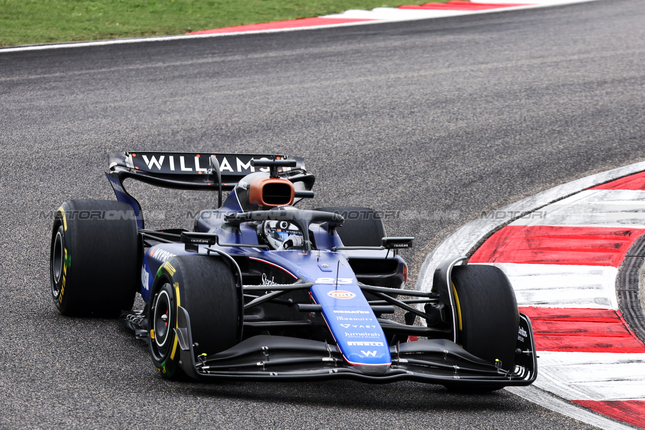 GP CINA, Alexander Albon (THA) Williams Racing FW46.

20.04.2024. Formula 1 World Championship, Rd 5, Chinese Grand Prix, Shanghai, China, Sprint e Qualifiche Day.

- www.xpbimages.com, EMail: requests@xpbimages.com © Copyright: Bearne / XPB Images