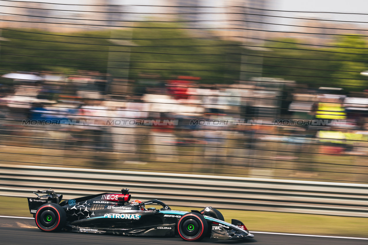 GP CINA, George Russell (GBR) Mercedes AMG F1 W15.

20.04.2024. Formula 1 World Championship, Rd 5, Chinese Grand Prix, Shanghai, China, Sprint e Qualifiche Day.

- www.xpbimages.com, EMail: requests@xpbimages.com © Copyright: Bearne / XPB Images