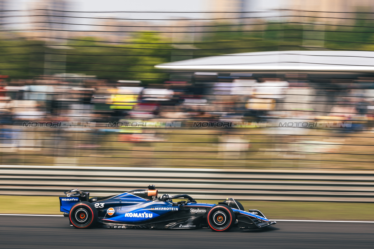 GP CINA, Alexander Albon (THA) Williams Racing FW46.

20.04.2024. Formula 1 World Championship, Rd 5, Chinese Grand Prix, Shanghai, China, Sprint e Qualifiche Day.

- www.xpbimages.com, EMail: requests@xpbimages.com © Copyright: Bearne / XPB Images