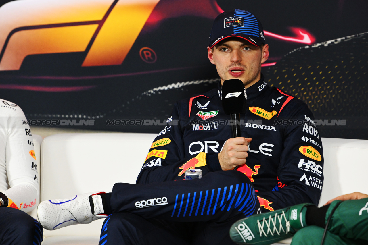 GP CINA, Max Verstappen (NLD) Red Bull Racing in the post qualifying FIA Press Conference.

20.04.2024. Formula 1 World Championship, Rd 5, Chinese Grand Prix, Shanghai, China, Sprint e Qualifiche Day.

- www.xpbimages.com, EMail: requests@xpbimages.com © Copyright: XPB Images