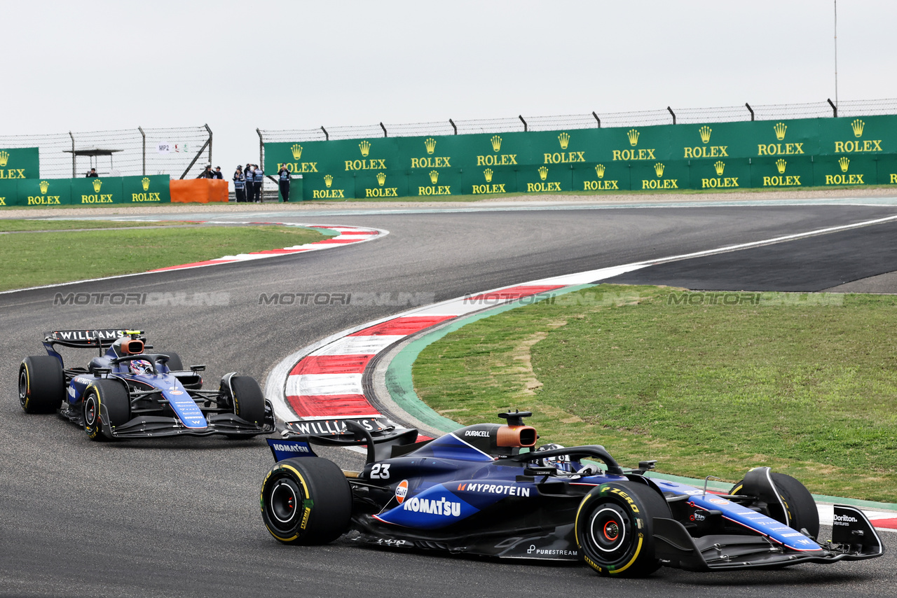 GP CINA, Alexander Albon (THA) Williams Racing FW46.

20.04.2024. Formula 1 World Championship, Rd 5, Chinese Grand Prix, Shanghai, China, Sprint e Qualifiche Day.

- www.xpbimages.com, EMail: requests@xpbimages.com © Copyright: Bearne / XPB Images