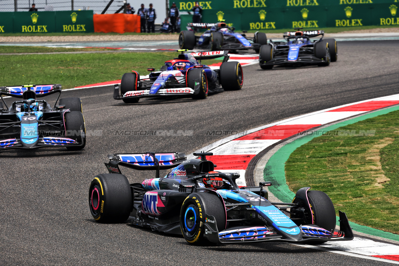 GP CINA, Esteban Ocon (FRA) Alpine F1 Team A524.

20.04.2024. Formula 1 World Championship, Rd 5, Chinese Grand Prix, Shanghai, China, Sprint e Qualifiche Day.

- www.xpbimages.com, EMail: requests@xpbimages.com © Copyright: Bearne / XPB Images