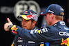 GP CINA, Sprint winner Max Verstappen (NLD) Red Bull Racing (Right) with team mate Sergio Perez (MEX) Red Bull Racing in parc ferme.
20.04.2024. Formula 1 World Championship, Rd 5, Chinese Grand Prix, Shanghai, China, Sprint e Qualifiche Day.
 - www.xpbimages.com, EMail: requests@xpbimages.com © Copyright: Coates / XPB Images