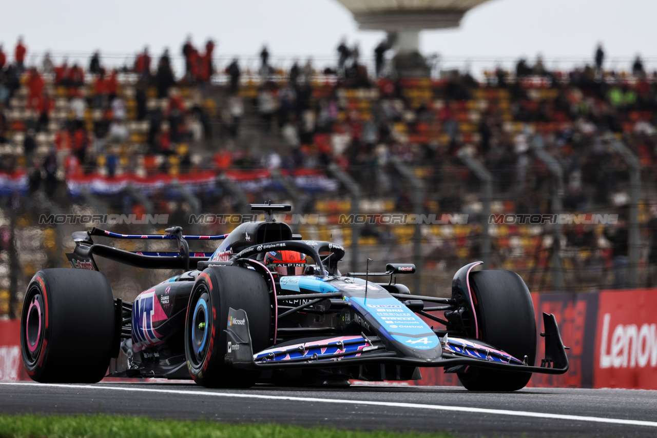 GP CINA, Esteban Ocon (FRA) Alpine F1 Team A524.

19.04.2024. Formula 1 World Championship, Rd 5, Chinese Grand Prix, Shanghai, China, Sprint Qualifiche Day.

- www.xpbimages.com, EMail: requests@xpbimages.com © Copyright: Bearne / XPB Images