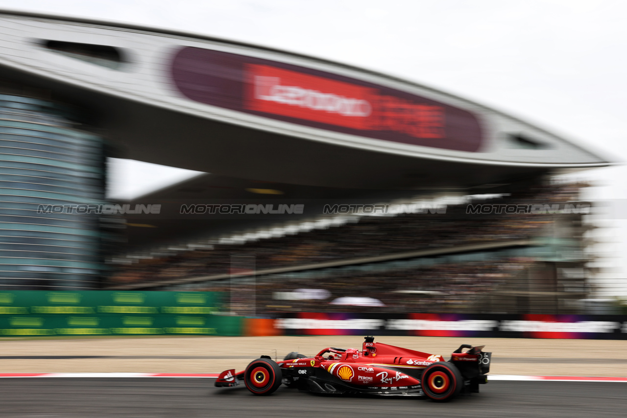 GP CINA, Charles Leclerc (MON) Ferrari SF-24.

19.04.2024. Formula 1 World Championship, Rd 5, Chinese Grand Prix, Shanghai, China, Sprint Qualifiche Day.

- www.xpbimages.com, EMail: requests@xpbimages.com © Copyright: Rew / XPB Images