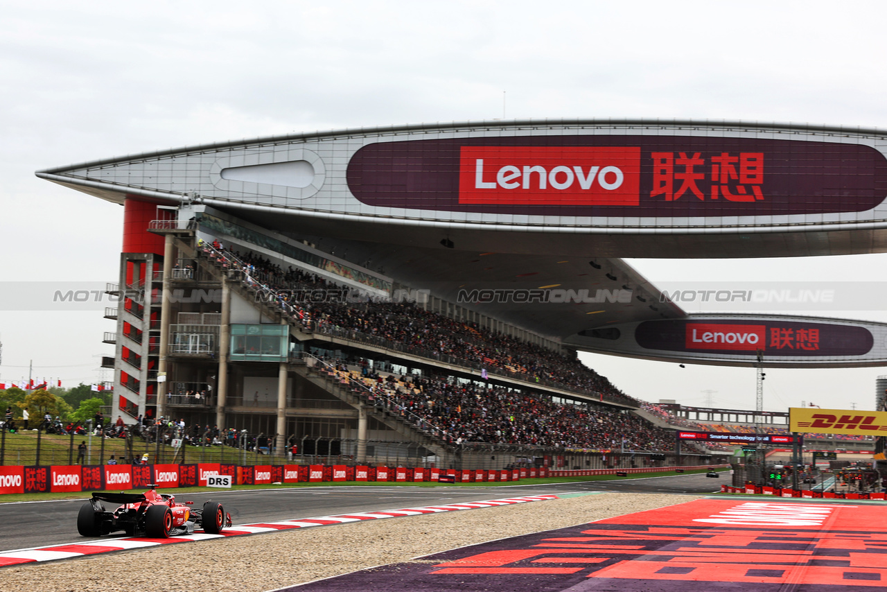 GP CINA, Charles Leclerc (MON) Ferrari SF-24.

19.04.2024. Formula 1 World Championship, Rd 5, Chinese Grand Prix, Shanghai, China, Sprint Qualifiche Day.

 - www.xpbimages.com, EMail: requests@xpbimages.com © Copyright: Coates / XPB Images