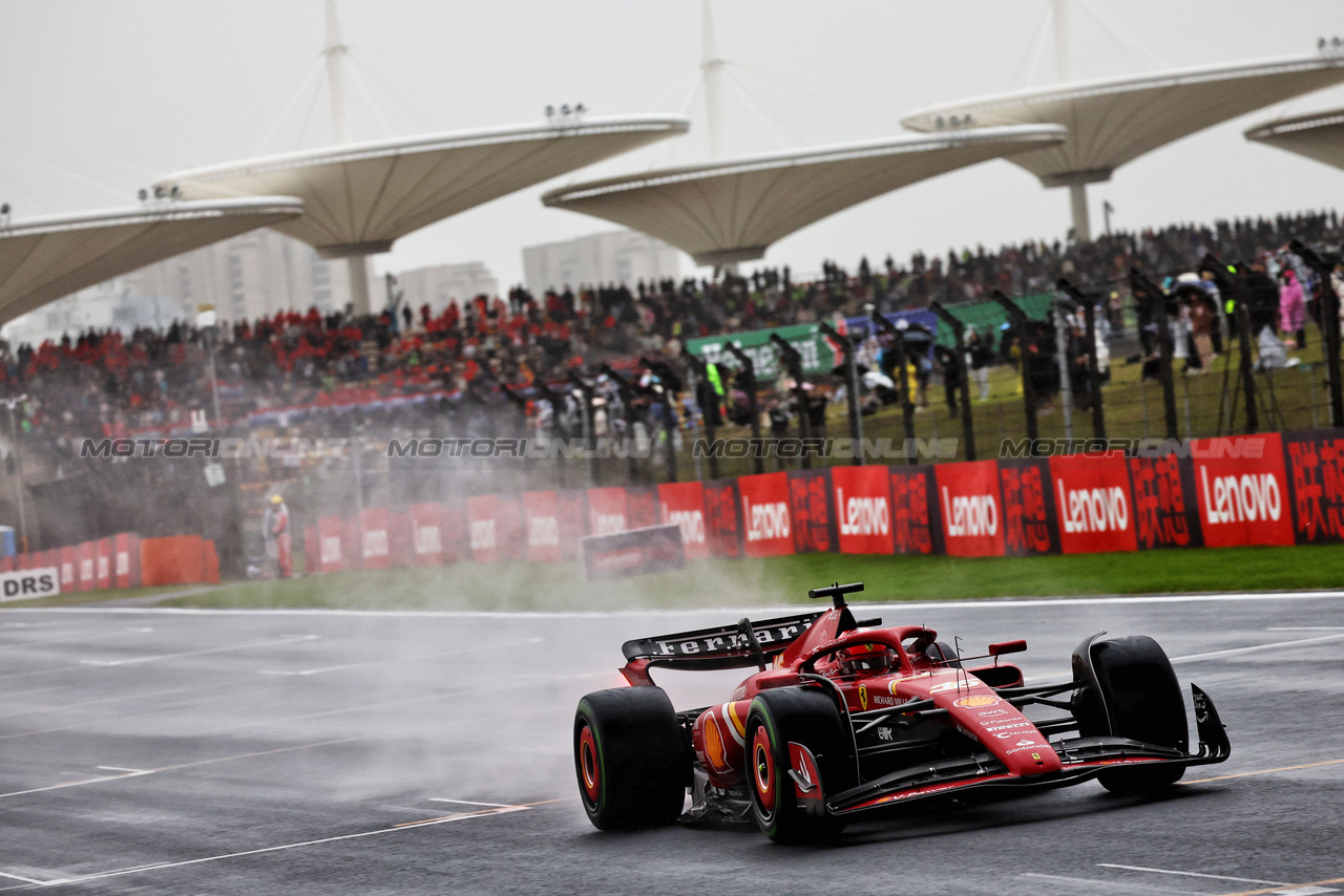 GP CINA, Charles Leclerc (MON) Ferrari SF-24.

19.04.2024. Formula 1 World Championship, Rd 5, Chinese Grand Prix, Shanghai, China, Sprint Qualifiche Day.

- www.xpbimages.com, EMail: requests@xpbimages.com © Copyright: Batchelor / XPB Images