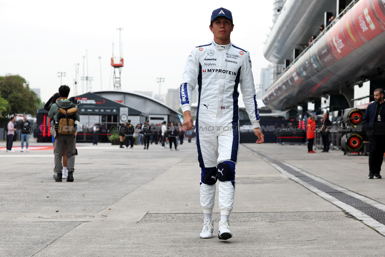 GP CINA, Alexander Albon (THA) Williams Racing.

19.04.2024. Formula 1 World Championship, Rd 5, Chinese Grand Prix, Shanghai, China, Sprint Qualifiche Day.

- www.xpbimages.com, EMail: requests@xpbimages.com © Copyright: Bearne / XPB Images