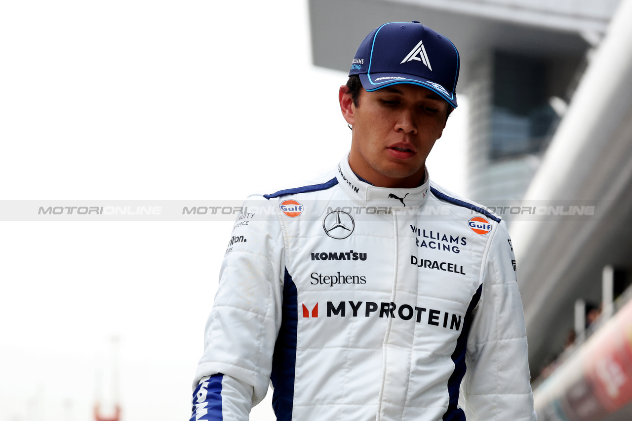 GP CINA, Alexander Albon (THA) Williams Racing.

19.04.2024. Formula 1 World Championship, Rd 5, Chinese Grand Prix, Shanghai, China, Sprint Qualifiche Day.

- www.xpbimages.com, EMail: requests@xpbimages.com © Copyright: Bearne / XPB Images