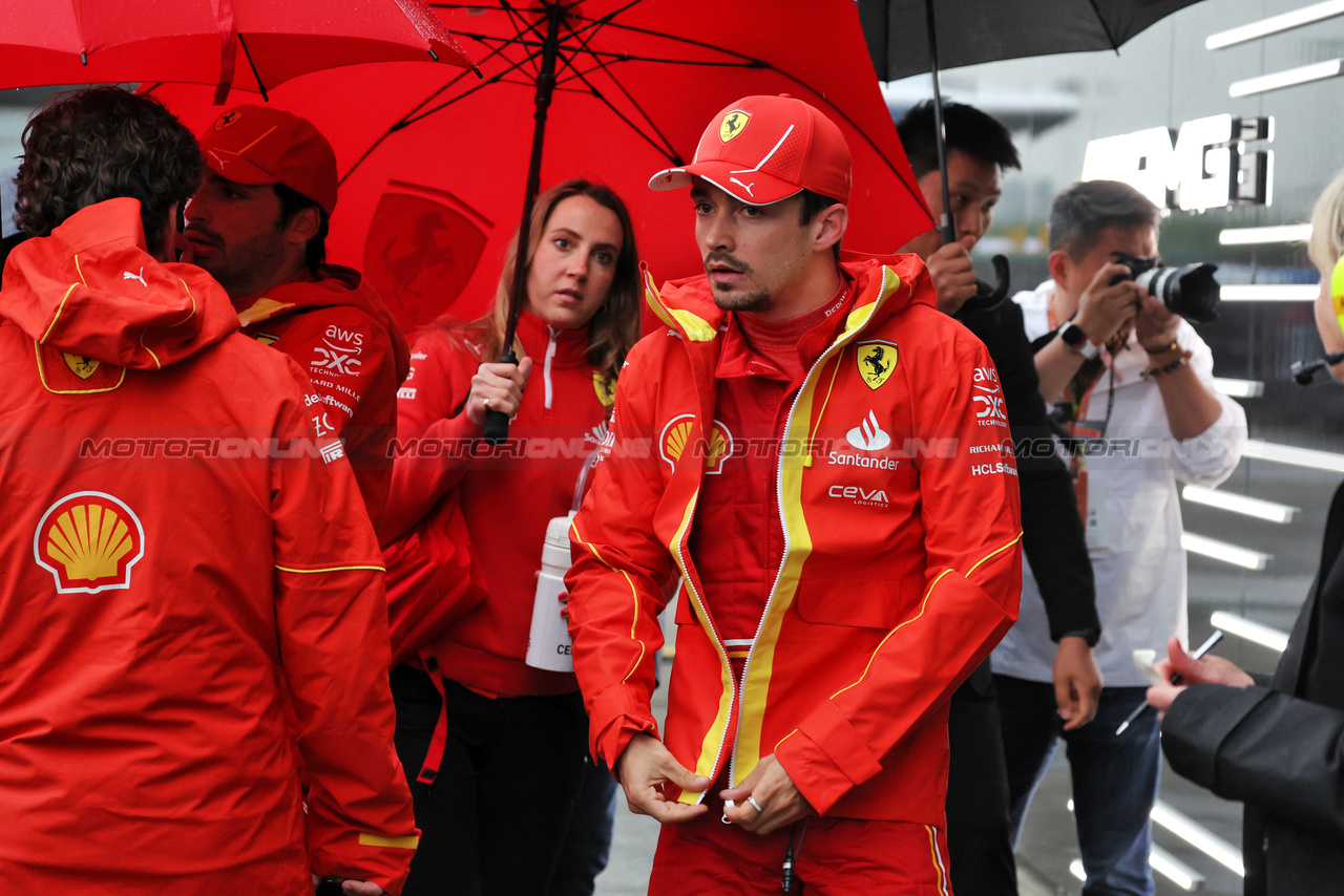 GP CINA, Charles Leclerc (MON) Ferrari.

19.04.2024. Formula 1 World Championship, Rd 5, Chinese Grand Prix, Shanghai, China, Sprint Qualifiche Day.

- www.xpbimages.com, EMail: requests@xpbimages.com © Copyright: Bearne / XPB Images