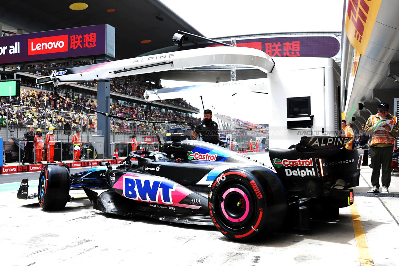 GP CINA, Pierre Gasly (FRA) Alpine F1 Team A524 leaves the pits.

19.04.2024. Formula 1 World Championship, Rd 5, Chinese Grand Prix, Shanghai, China, Sprint Qualifiche Day.

- www.xpbimages.com, EMail: requests@xpbimages.com © Copyright: Bearne / XPB Images