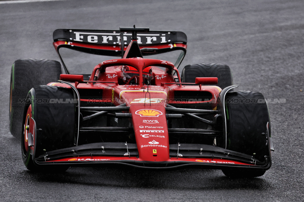 GP CINA, Charles Leclerc (MON) Ferrari SF-24.

19.04.2024. Formula 1 World Championship, Rd 5, Chinese Grand Prix, Shanghai, China, Sprint Qualifiche Day.

- www.xpbimages.com, EMail: requests@xpbimages.com © Copyright: Bearne / XPB Images