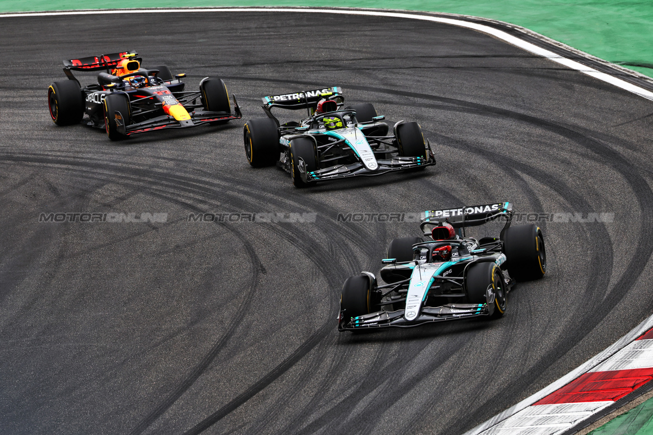 GP CINA, George Russell (GBR) Mercedes AMG F1 W15.

19.04.2024. Formula 1 World Championship, Rd 5, Chinese Grand Prix, Shanghai, China, Sprint Qualifiche Day.

 - www.xpbimages.com, EMail: requests@xpbimages.com © Copyright: Coates / XPB Images