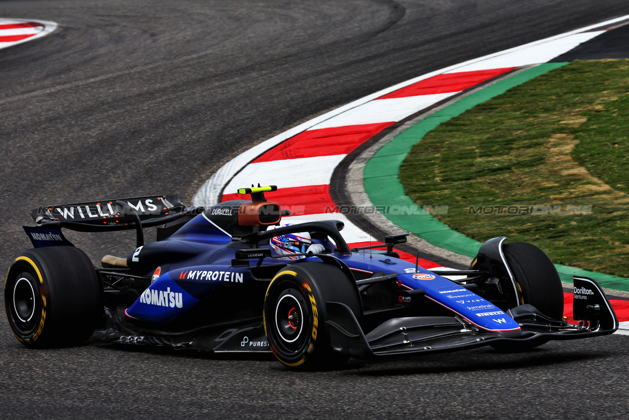 GP CINA, Logan Sargeant (USA) Williams Racing FW46.

19.04.2024. Formula 1 World Championship, Rd 5, Chinese Grand Prix, Shanghai, China, Sprint Qualifiche Day.

- www.xpbimages.com, EMail: requests@xpbimages.com © Copyright: Batchelor / XPB Images