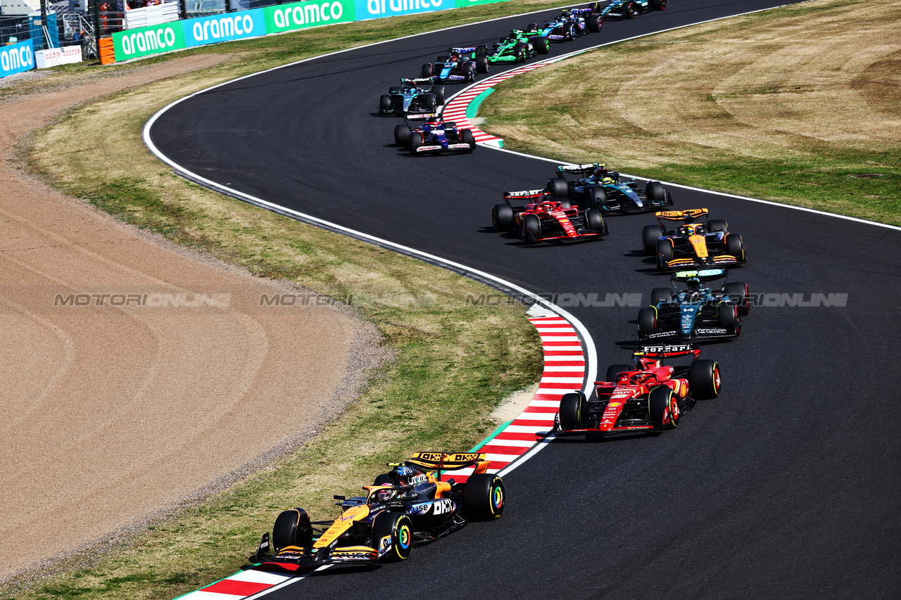 GP GIAPPONE, Lando Norris (GBR) McLaren MCL38 at the repartenza of the race.

07.04.2024. Formula 1 World Championship, Rd 4, Japanese Grand Prix, Suzuka, Japan, Gara Day.

- www.xpbimages.com, EMail: requests@xpbimages.com © Copyright: Charniaux / XPB Images