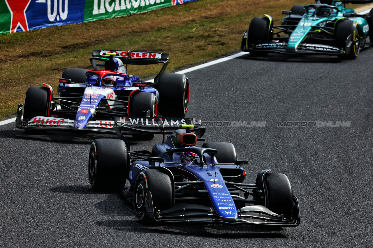 JAPAN GP, Logan Sargeant (USA) Williams Racing FW46. 07.04.2024. Formel-1-Weltmeisterschaft, Runde 4, Großer Preis von Japan, Suzuka, Japan, Renntag. – www.xpbimages.com, E-Mail: request@xpbimages.com © Copyright: Coates / XPB Images