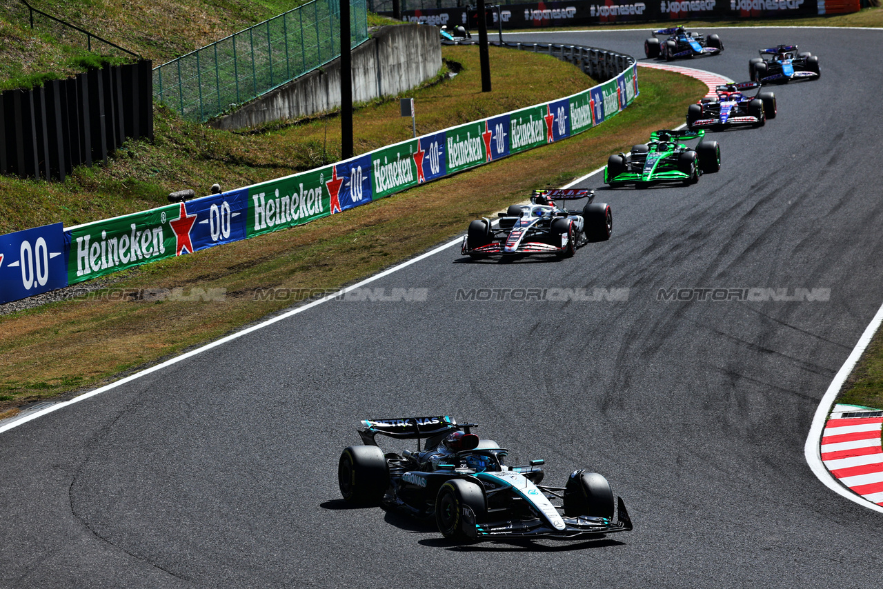 GP GIAPPONE, George Russell (GBR) Mercedes AMG F1 W15.

07.04.2024. Formula 1 World Championship, Rd 4, Japanese Grand Prix, Suzuka, Japan, Gara Day.

 - www.xpbimages.com, EMail: requests@xpbimages.com © Copyright: Coates / XPB Images