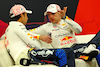 GP GIAPPONE, (L to R): Max Verstappen (NLD) Red Bull Racing e team mate Sergio Perez (MEX) Red Bull Racing, in the post race FIA Press Conference.
07.04.2024. Formula 1 World Championship, Rd 4, Japanese Grand Prix, Suzuka, Japan, Gara Day.
 - www.xpbimages.com, EMail: requests@xpbimages.com © Copyright: Coates / XPB Images