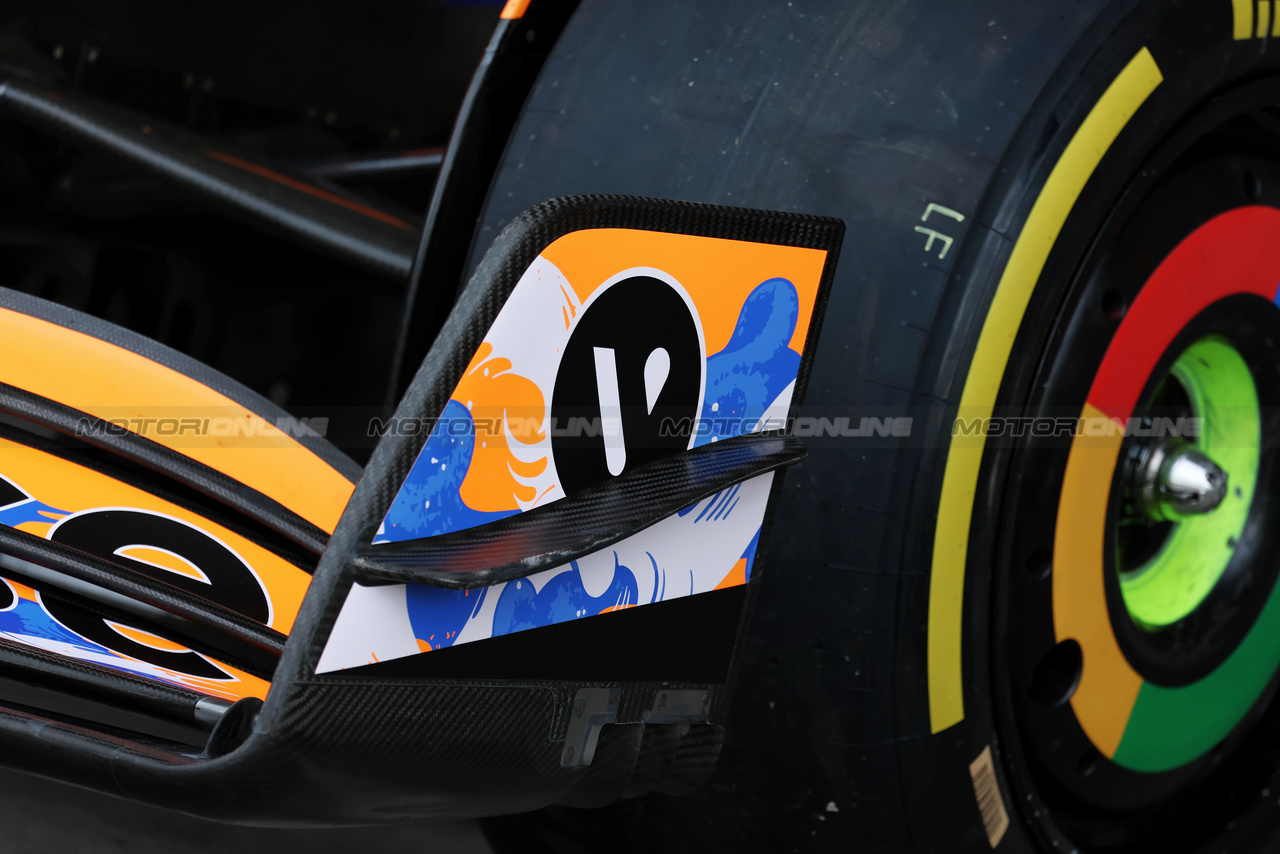 GP GIAPPONE, McLaren MCL38 front wing detail - MILTZ livery.

04.04.2024. Formula 1 World Championship, Rd 4, Japanese Grand Prix, Suzuka, Japan, Preparation Day.

- www.xpbimages.com, EMail: requests@xpbimages.com © Copyright: Moy / XPB Images