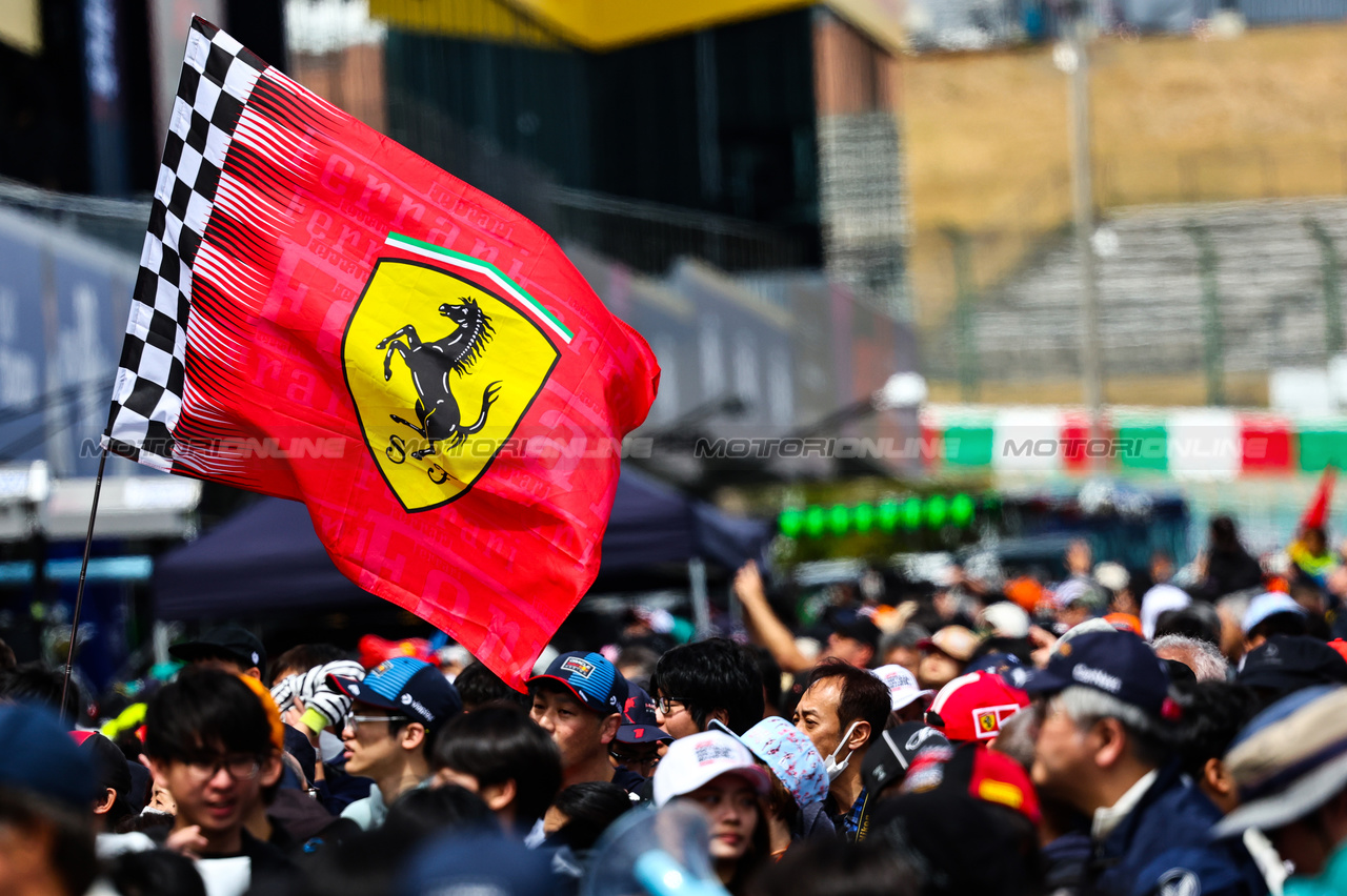 GP GIAPPONE, Ferrari  
04.04.2024. Formula 1 World Championship, Rd 4, Japanese Grand Prix, Suzuka, Japan, Preparation Day.
- www.xpbimages.com, EMail: requests@xpbimages.com © Copyright: Charniaux / XPB Images