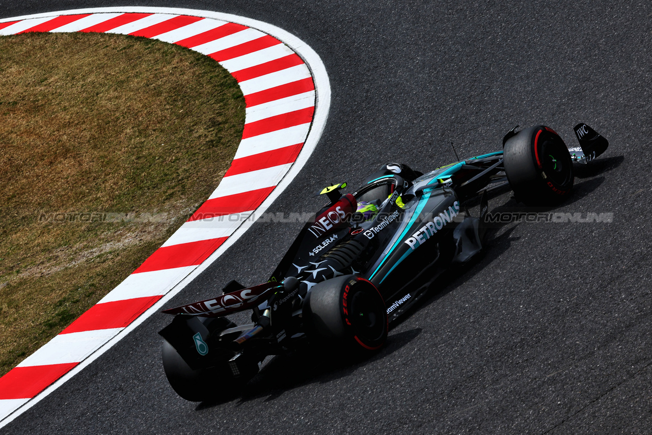 GP GIAPPONE, Lewis Hamilton (GBR) Mercedes AMG F1 W15.

06.04.2024. Formula 1 World Championship, Rd 4, Japanese Grand Prix, Suzuka, Japan, Qualifiche Day.

 - www.xpbimages.com, EMail: requests@xpbimages.com © Copyright: Coates / XPB Images