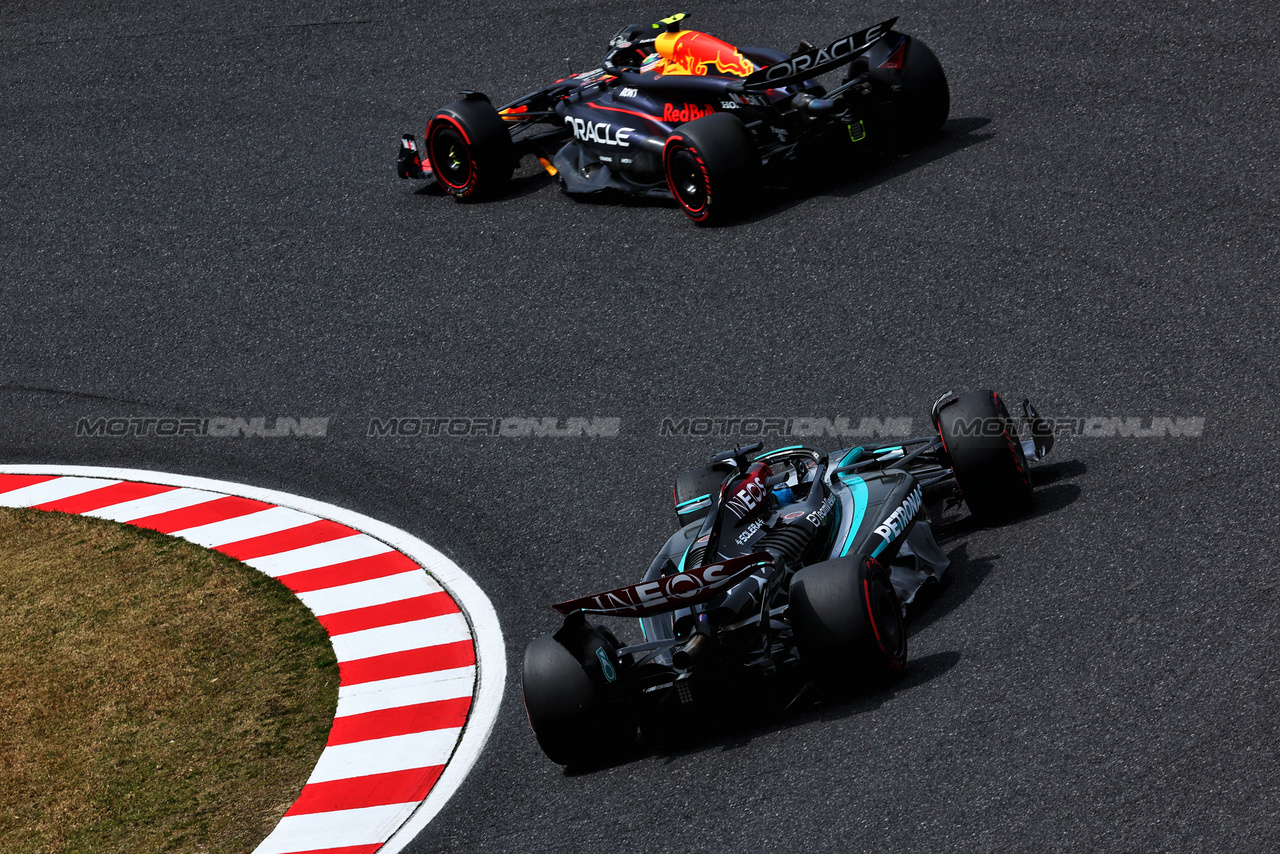 GP GIAPPONE, George Russell (GBR) Mercedes AMG F1 W15.

06.04.2024. Formula 1 World Championship, Rd 4, Japanese Grand Prix, Suzuka, Japan, Qualifiche Day.

 - www.xpbimages.com, EMail: requests@xpbimages.com © Copyright: Coates / XPB Images