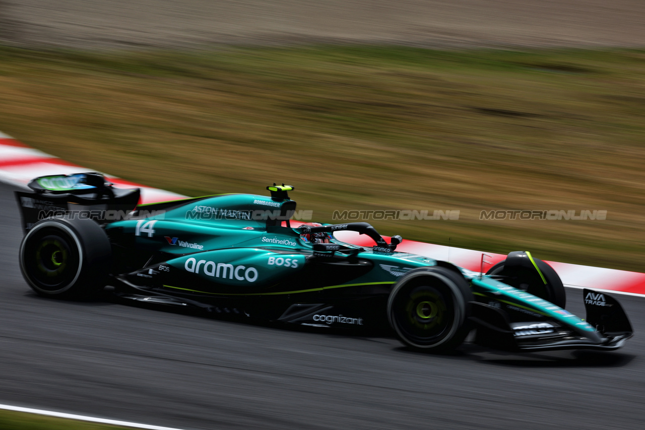 GP GIAPPONE, Fernando Alonso (ESP) Aston Martin F1 Team AMR24.

06.04.2024. Formula 1 World Championship, Rd 4, Japanese Grand Prix, Suzuka, Japan, Qualifiche Day.

 - www.xpbimages.com, EMail: requests@xpbimages.com © Copyright: Coates / XPB Images