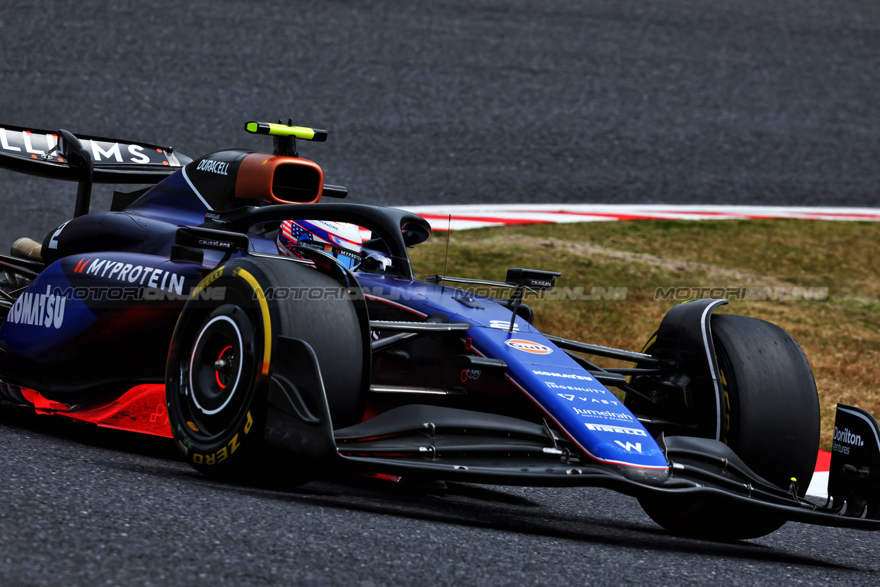 GP GIAPPONE, Logan Sargeant (USA) Williams Racing FW46.

06.04.2024. Formula 1 World Championship, Rd 4, Japanese Grand Prix, Suzuka, Japan, Qualifiche Day.

 - www.xpbimages.com, EMail: requests@xpbimages.com © Copyright: Coates / XPB Images