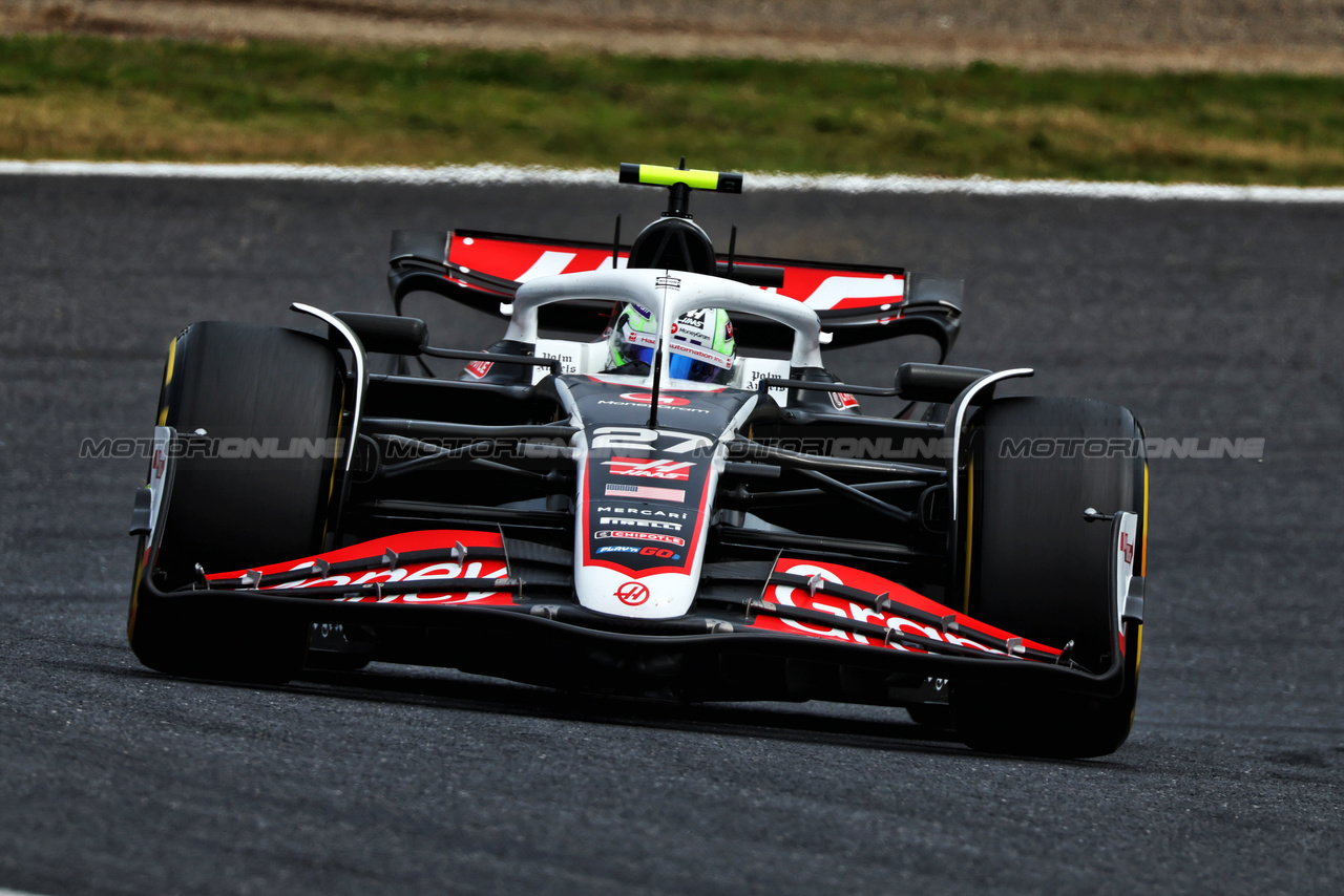 GP GIAPPONE, Nico Hulkenberg (GER) Haas VF-24.

06.04.2024. Formula 1 World Championship, Rd 4, Japanese Grand Prix, Suzuka, Japan, Qualifiche Day.

 - www.xpbimages.com, EMail: requests@xpbimages.com © Copyright: Coates / XPB Images