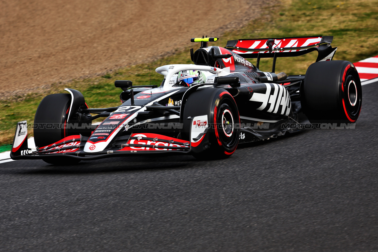 GP GIAPPONE, Nico Hulkenberg (GER) Haas VF-24.

06.04.2024. Formula 1 World Championship, Rd 4, Japanese Grand Prix, Suzuka, Japan, Qualifiche Day.

- www.xpbimages.com, EMail: requests@xpbimages.com © Copyright: Charniaux / XPB Images