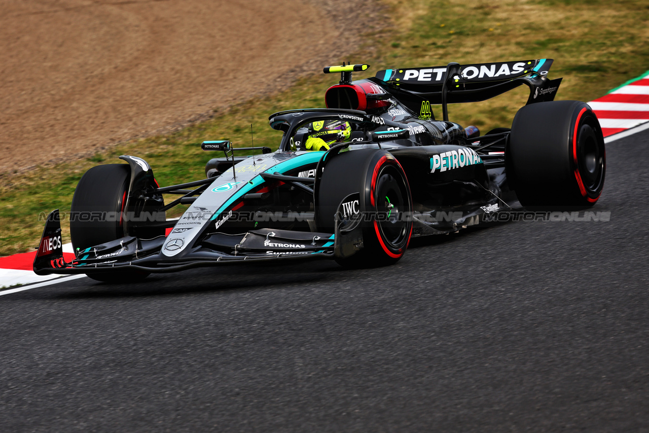 GP GIAPPONE, Lewis Hamilton (GBR) Mercedes AMG F1 W15.

06.04.2024. Formula 1 World Championship, Rd 4, Japanese Grand Prix, Suzuka, Japan, Qualifiche Day.

- www.xpbimages.com, EMail: requests@xpbimages.com © Copyright: Charniaux / XPB Images