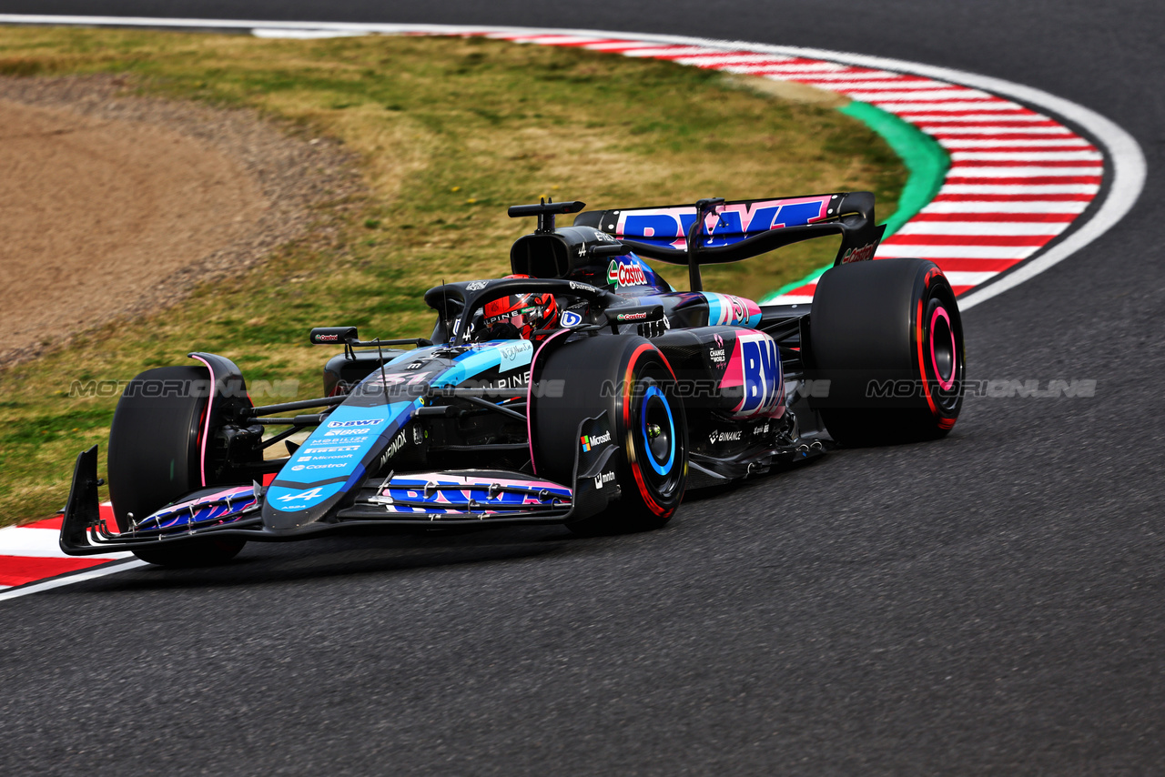 GP GIAPPONE, Esteban Ocon (FRA) Alpine F1 Team A524.

06.04.2024. Formula 1 World Championship, Rd 4, Japanese Grand Prix, Suzuka, Japan, Qualifiche Day.

- www.xpbimages.com, EMail: requests@xpbimages.com © Copyright: Charniaux / XPB Images