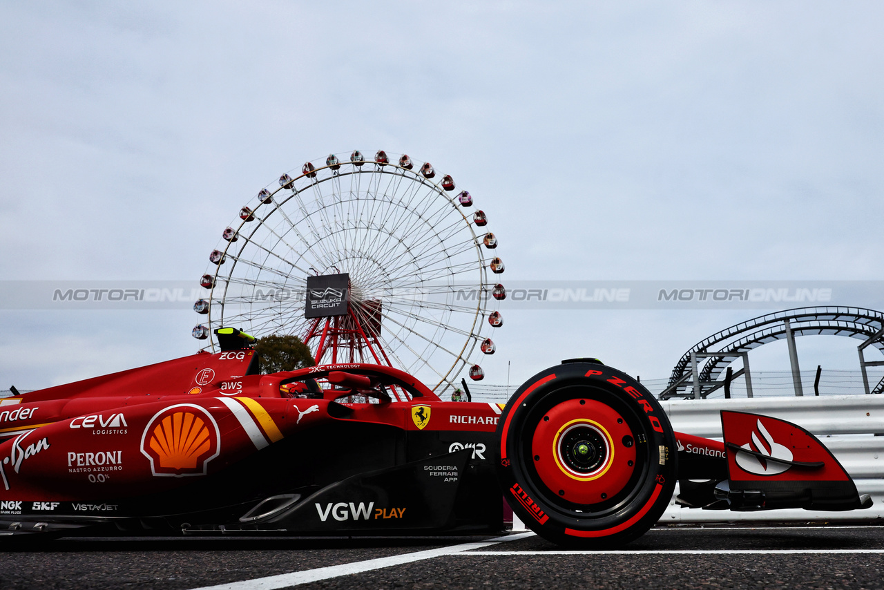 GP GIAPPONE, Carlos Sainz Jr (ESP) Ferrari SF-24.

06.04.2024. Formula 1 World Championship, Rd 4, Japanese Grand Prix, Suzuka, Japan, Qualifiche Day.

- www.xpbimages.com, EMail: requests@xpbimages.com © Copyright: Batchelor / XPB Images