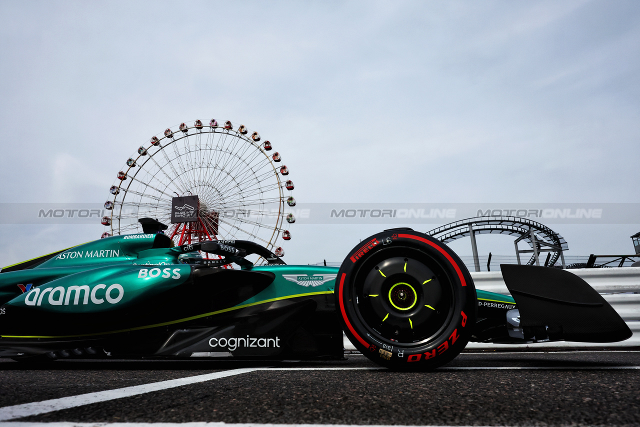 GP GIAPPONE, Lance Stroll (CDN) Aston Martin F1 Team AMR24.

06.04.2024. Formula 1 World Championship, Rd 4, Japanese Grand Prix, Suzuka, Japan, Qualifiche Day.

- www.xpbimages.com, EMail: requests@xpbimages.com © Copyright: Batchelor / XPB Images