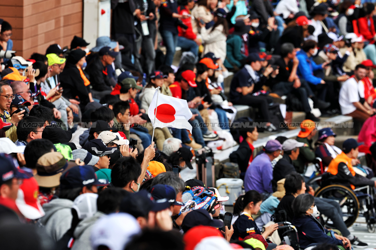 GP GIAPPONE, Circuit Atmosfera - fans in the grandstand.

06.04.2024. Formula 1 World Championship, Rd 4, Japanese Grand Prix, Suzuka, Japan, Qualifiche Day.

- www.xpbimages.com, EMail: requests@xpbimages.com © Copyright: Moy / XPB Images