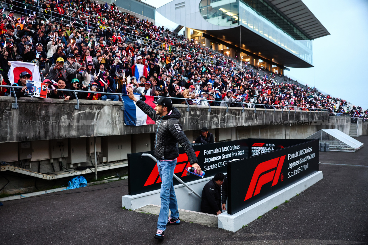 GP GIAPPONE, Esteban Ocon (FRA), Alpine F1 Team 
06.04.2024. Formula 1 World Championship, Rd 4, Japanese Grand Prix, Suzuka, Japan, Qualifiche Day.
- www.xpbimages.com, EMail: requests@xpbimages.com © Copyright: Charniaux / XPB Images