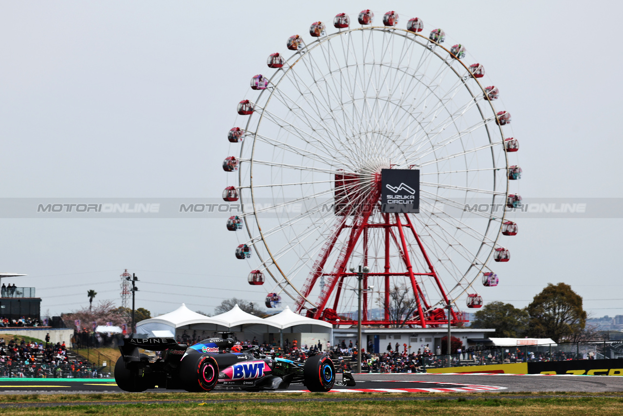 GP GIAPPONE, Esteban Ocon (FRA) Alpine F1 Team A524.

06.04.2024. Formula 1 World Championship, Rd 4, Japanese Grand Prix, Suzuka, Japan, Qualifiche Day.

- www.xpbimages.com, EMail: requests@xpbimages.com © Copyright: Moy / XPB Images