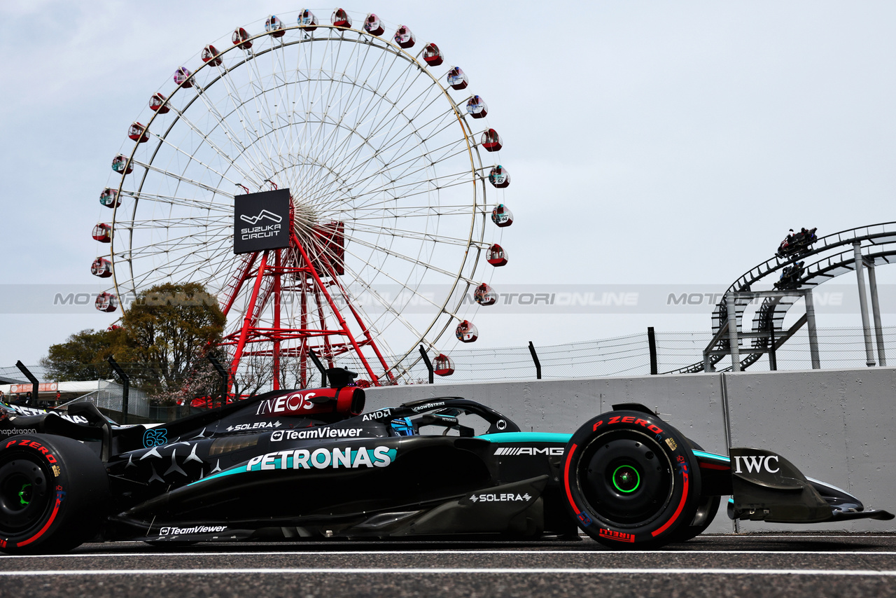 GP GIAPPONE, George Russell (GBR) Mercedes AMG F1 W15.

06.04.2024. Formula 1 World Championship, Rd 4, Japanese Grand Prix, Suzuka, Japan, Qualifiche Day.

- www.xpbimages.com, EMail: requests@xpbimages.com © Copyright: Batchelor / XPB Images