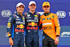 GP GIAPPONE, Qualifiche top three in parc ferme (L to R): Sergio Perez (MEX) Red Bull Racing, second; Max Verstappen (NLD) Red Bull Racing, pole position; Lando Norris (GBR) McLaren, third.
06.04.2024. Formula 1 World Championship, Rd 4, Japanese Grand Prix, Suzuka, Japan, Qualifiche Day.
- www.xpbimages.com, EMail: requests@xpbimages.com © Copyright: Batchelor / XPB Images