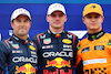 GP GIAPPONE, Qualifiche top three in parc ferme (L to R): Sergio Perez (MEX) Red Bull Racing, second; Max Verstappen (NLD) Red Bull Racing, pole position; Lando Norris (GBR) McLaren, third.
06.04.2024. Formula 1 World Championship, Rd 4, Japanese Grand Prix, Suzuka, Japan, Qualifiche Day.
- www.xpbimages.com, EMail: requests@xpbimages.com © Copyright: Batchelor / XPB Images