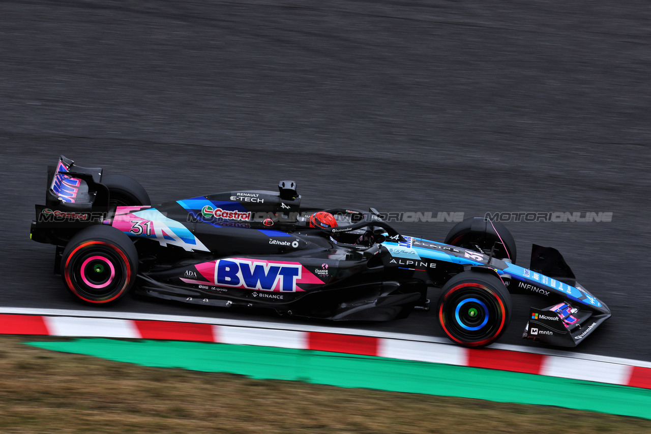 GP GIAPPONE, Esteban Ocon (FRA) Alpine F1 Team A524.

05.04.2024. Formula 1 World Championship, Rd 4, Japanese Grand Prix, Suzuka, Japan, Practice Day.

- www.xpbimages.com, EMail: requests@xpbimages.com © Copyright: Moy / XPB Images