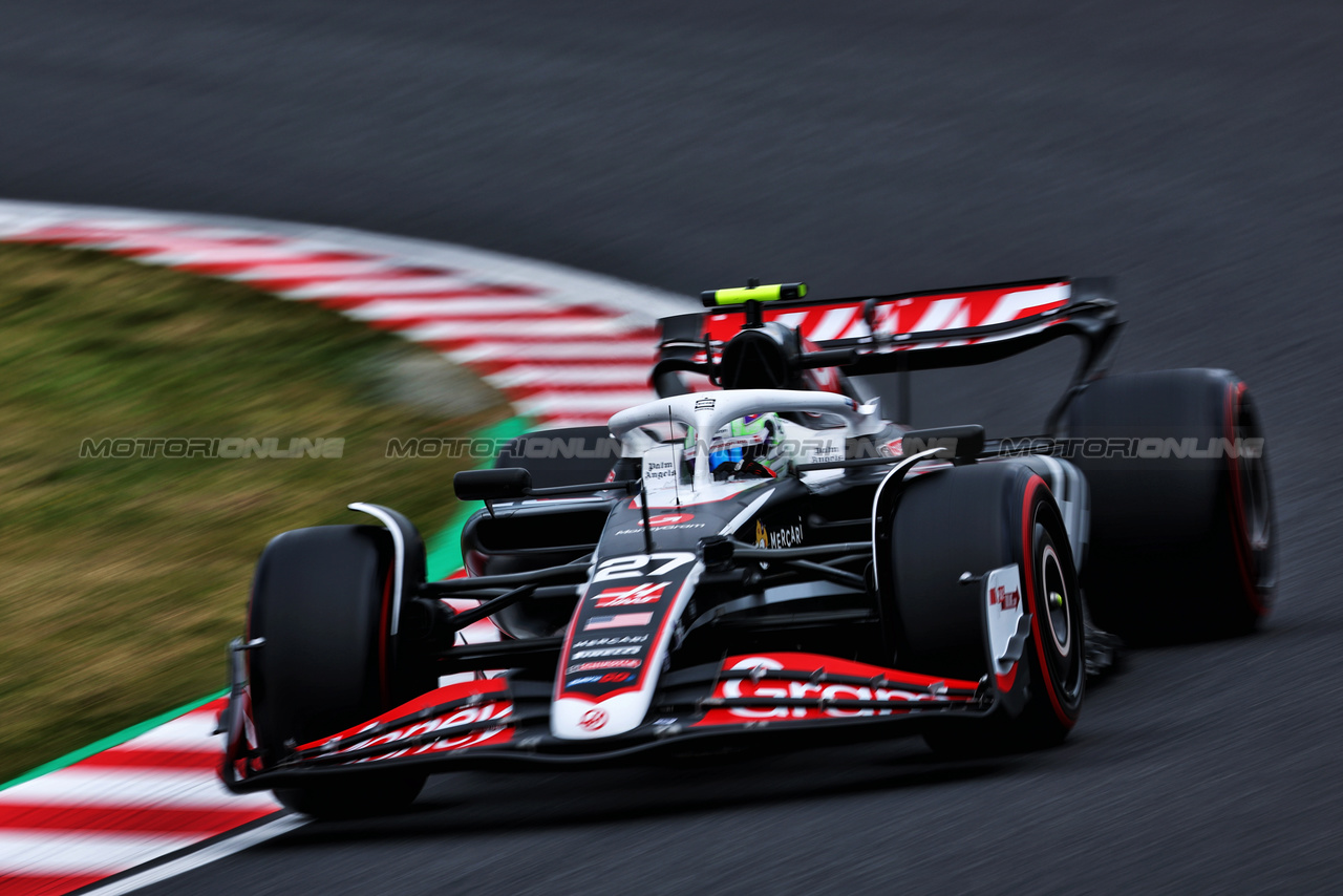 GP GIAPPONE, Nico Hulkenberg (GER) Haas VF-24.

05.04.2024. Formula 1 World Championship, Rd 4, Japanese Grand Prix, Suzuka, Japan, Practice Day.

 - www.xpbimages.com, EMail: requests@xpbimages.com © Copyright: Coates / XPB Images
