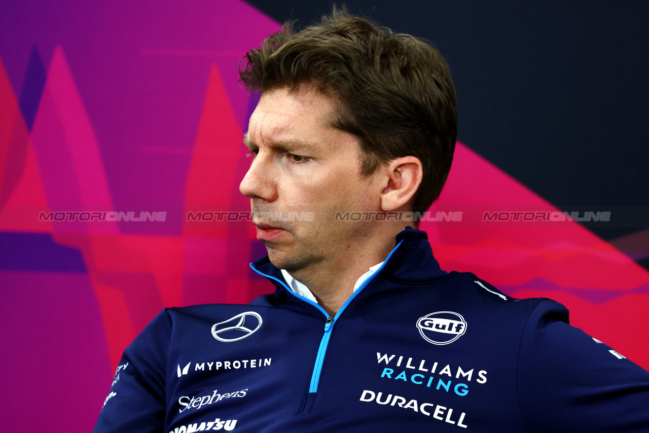 GP GIAPPONE, James Vowles (GBR) Williams Racing Team Principal in the FIA Press Conference.

05.04.2024. Formula 1 World Championship, Rd 4, Japanese Grand Prix, Suzuka, Japan, Practice Day.

- www.xpbimages.com, EMail: requests@xpbimages.com © Copyright: Charniaux / XPB Images