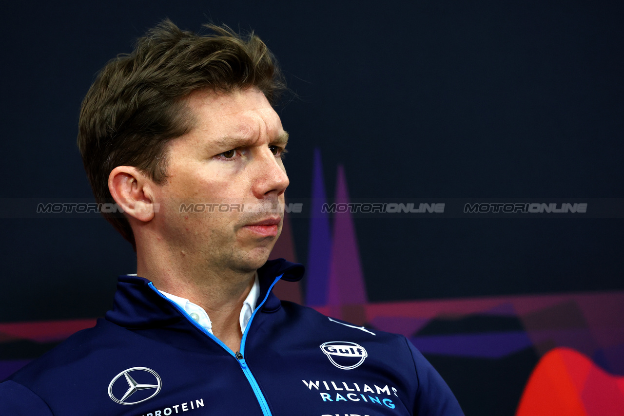 GP GIAPPONE, James Vowles (GBR) Williams Racing Team Principal in the FIA Press Conference.

05.04.2024. Formula 1 World Championship, Rd 4, Japanese Grand Prix, Suzuka, Japan, Practice Day.

- www.xpbimages.com, EMail: requests@xpbimages.com © Copyright: Charniaux / XPB Images