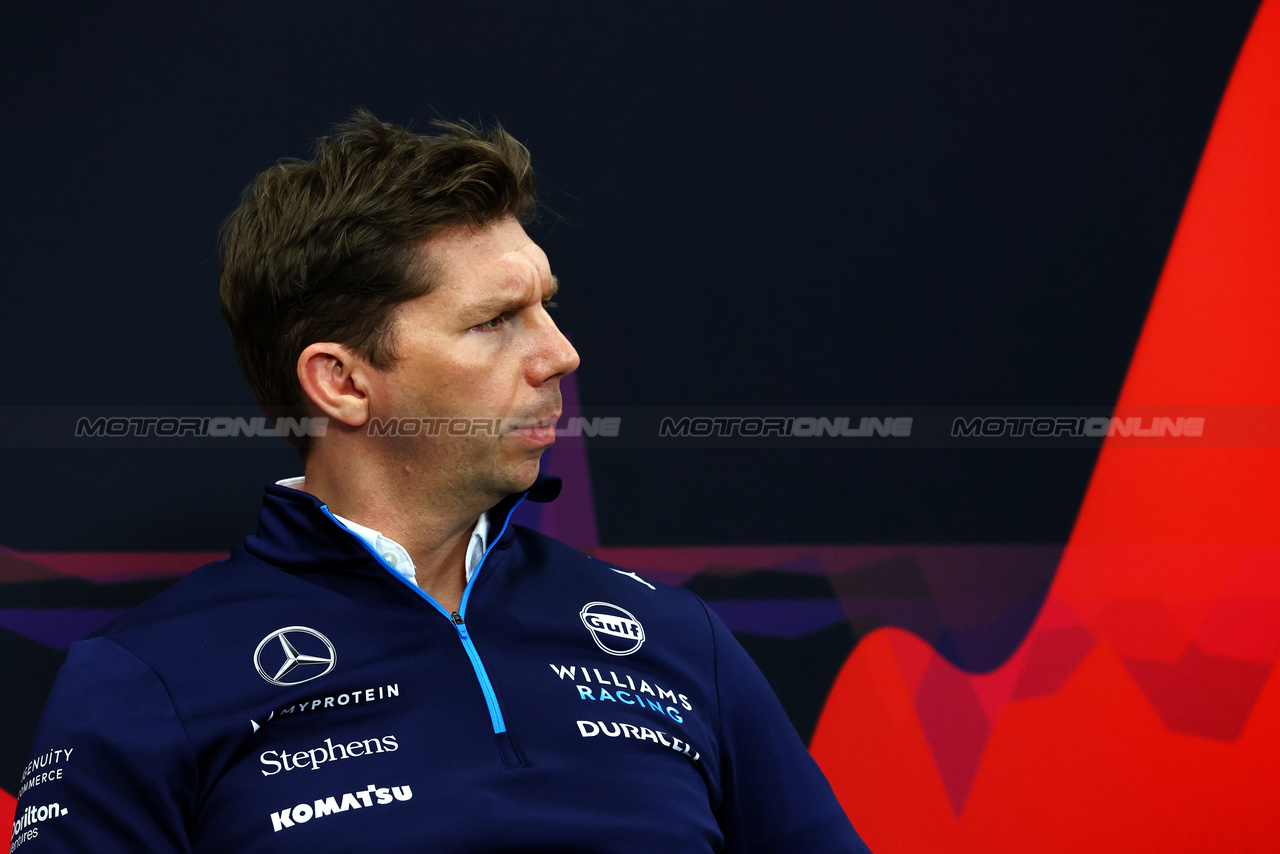 GP GIAPPONE, James Vowles (GBR) Williams Racing Team Principal in the FIA Press Conference.

05.04.2024. Formula 1 World Championship, Rd 4, Japanese Grand Prix, Suzuka, Japan, Practice Day.

- www.xpbimages.com, EMail: requests@xpbimages.com © Copyright: Charniaux / XPB Images
