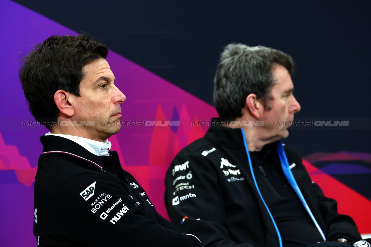 GP GIAPPONE, Toto Wolff (GER) Mercedes AMG F1 Shareholder e Executive Director in the FIA Press Conference.

05.04.2024. Formula 1 World Championship, Rd 4, Japanese Grand Prix, Suzuka, Japan, Practice Day.

- www.xpbimages.com, EMail: requests@xpbimages.com © Copyright: Charniaux / XPB Images