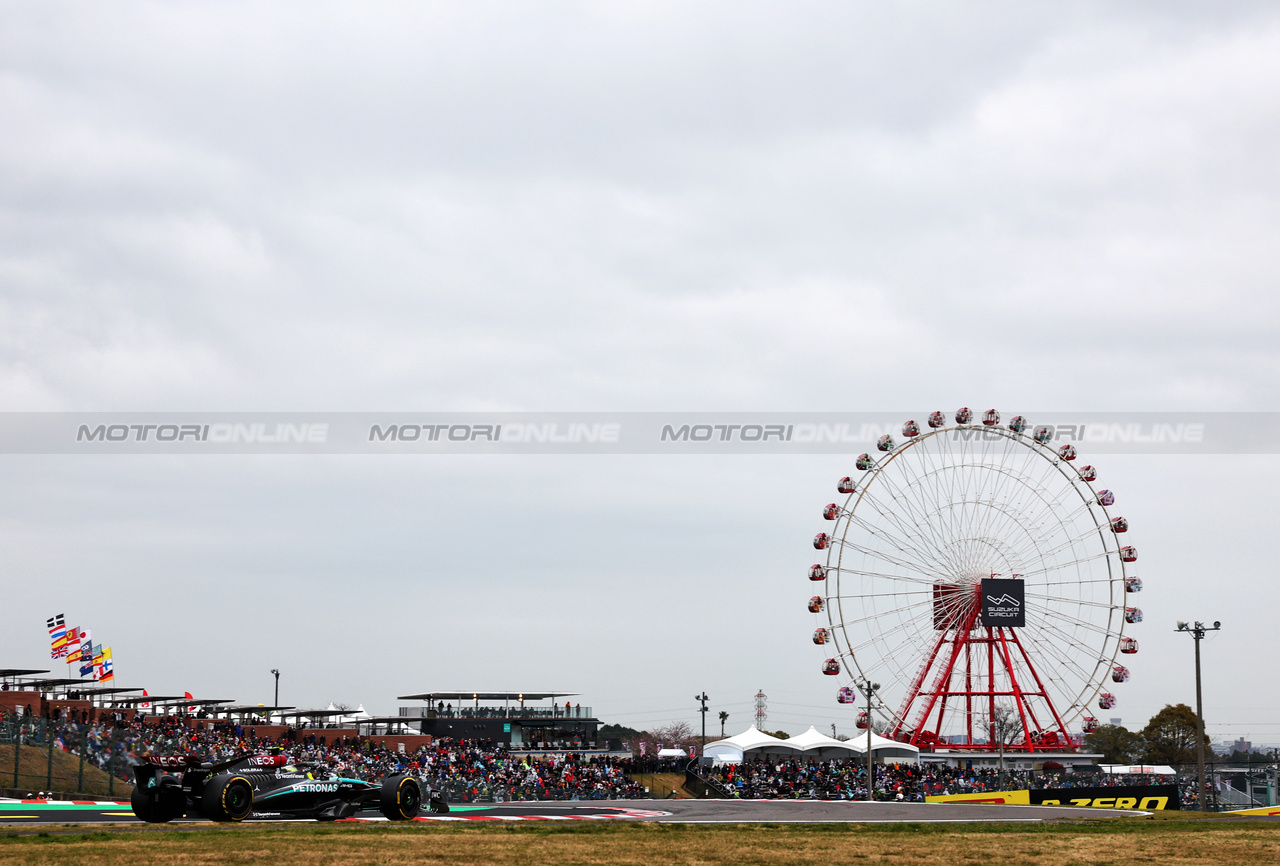 GP GIAPPONE, Lewis Hamilton (GBR) Mercedes AMG F1 W15.

05.04.2024. Formula 1 World Championship, Rd 4, Japanese Grand Prix, Suzuka, Japan, Practice Day.

- www.xpbimages.com, EMail: requests@xpbimages.com © Copyright: Charniaux / XPB Images