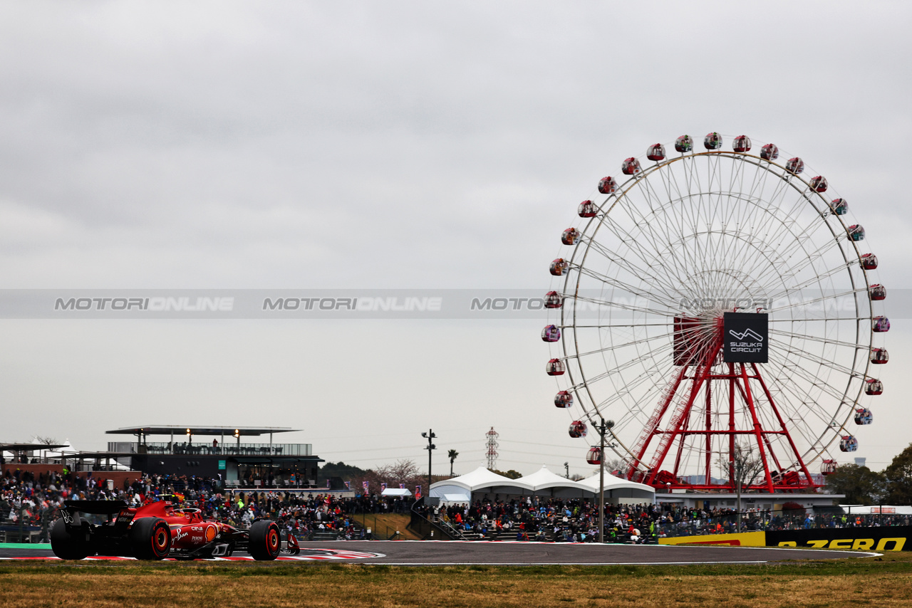 GP GIAPPONE, Carlos Sainz Jr (ESP) Ferrari SF-24.

05.04.2024. Formula 1 World Championship, Rd 4, Japanese Grand Prix, Suzuka, Japan, Practice Day.

- www.xpbimages.com, EMail: requests@xpbimages.com © Copyright: Charniaux / XPB Images